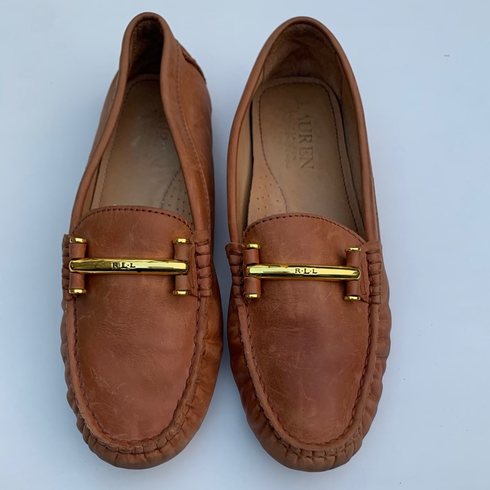 SOLD!!! POLO RALPH LAUREN WOMEN BROWN MOCCASINS